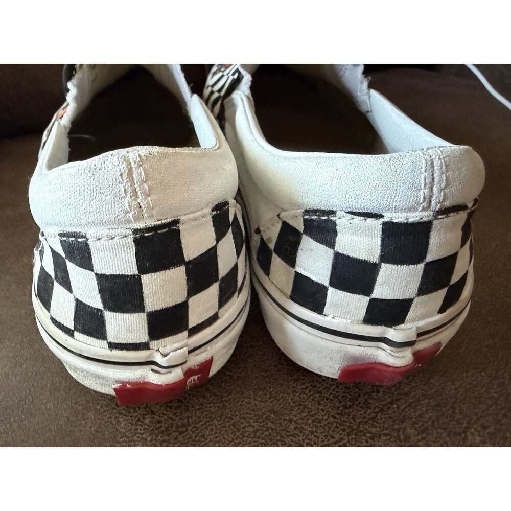 Vans Checkered Hand painted Butterfly Monarch Sneakers Women Slip On Shoe 9.5m - Picture 10 of 15